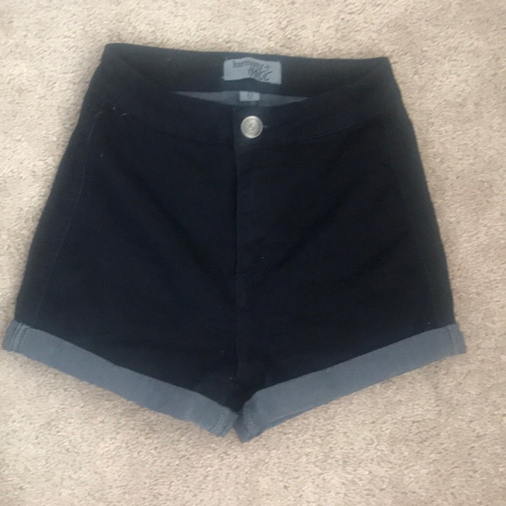 High wasted denim shorts
